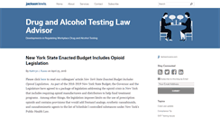 Desktop Screenshot of drugtestlawadvisor.com