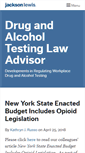 Mobile Screenshot of drugtestlawadvisor.com