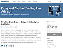 Tablet Screenshot of drugtestlawadvisor.com